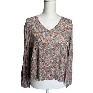 American Eagle Floral Top/Blouse with Flowy Bottom
